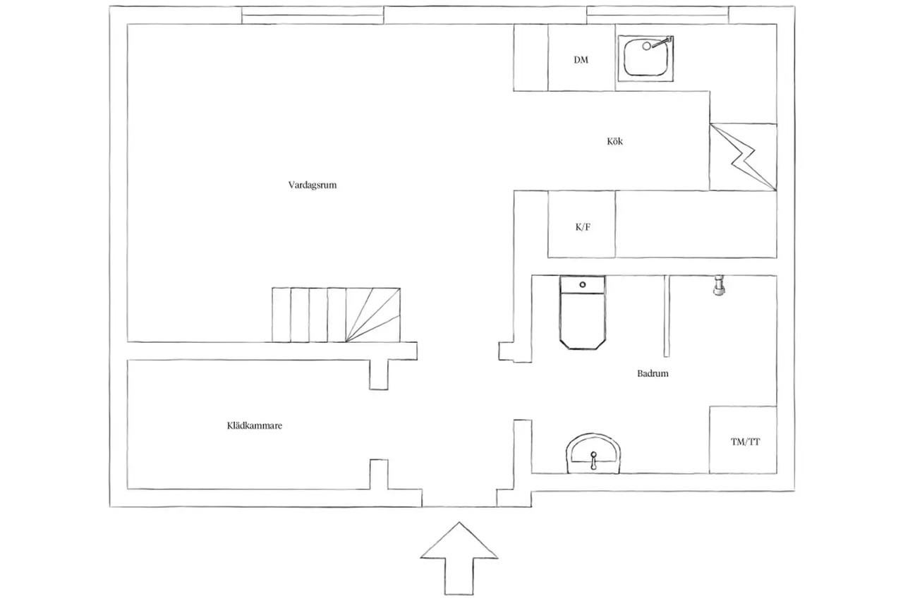 Floor plan for Karl Gustavsgatan 7A