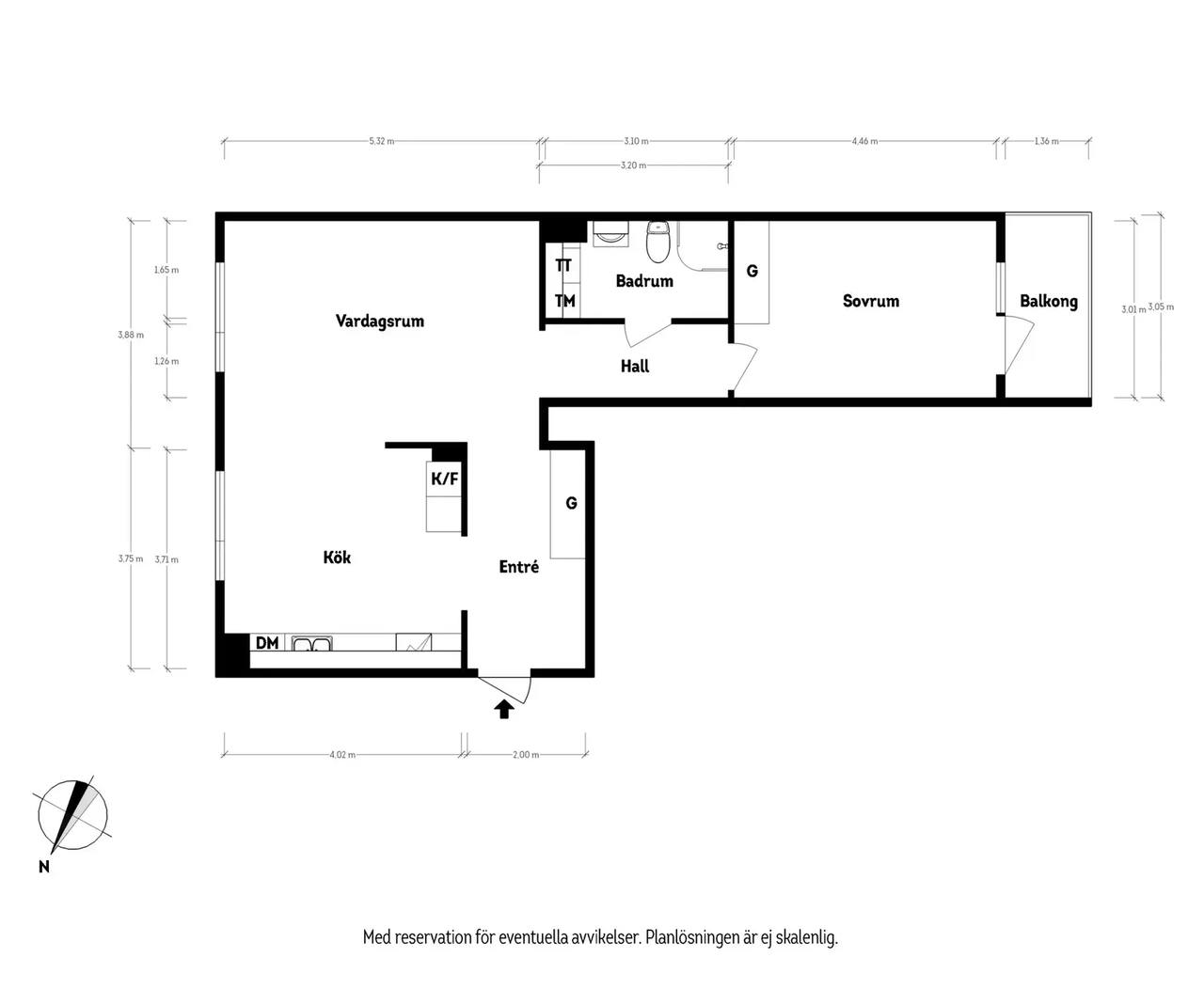 Floor plan for Mölndalsvägen 63