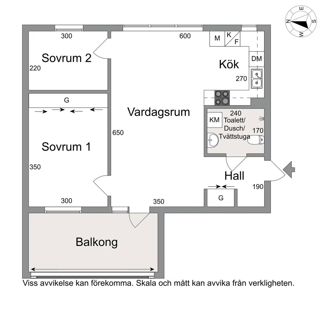 Floor plan for Albrektsvägen 171