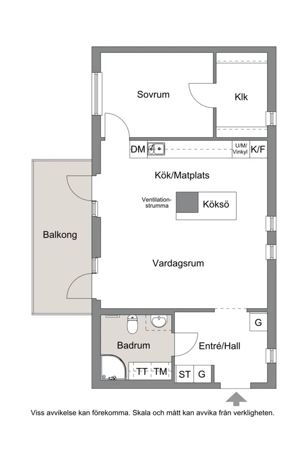 Planritning för Bergendorffsgatan 8B