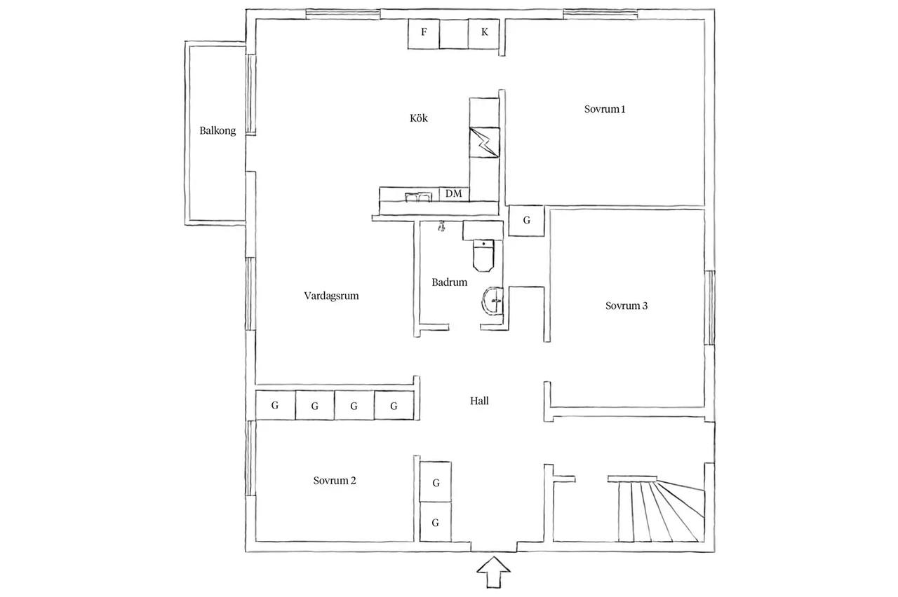 Floor plan for Stubbeledsgatan 26