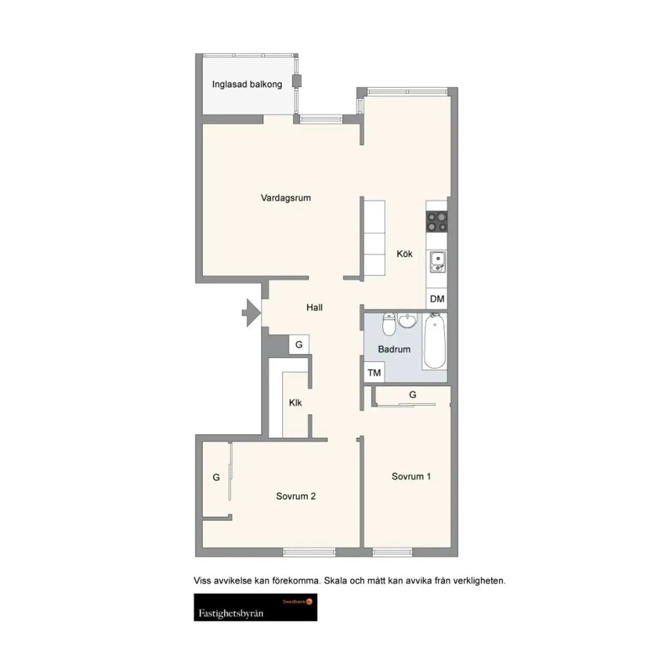 Floor plan for Sveaborgsgatan 24