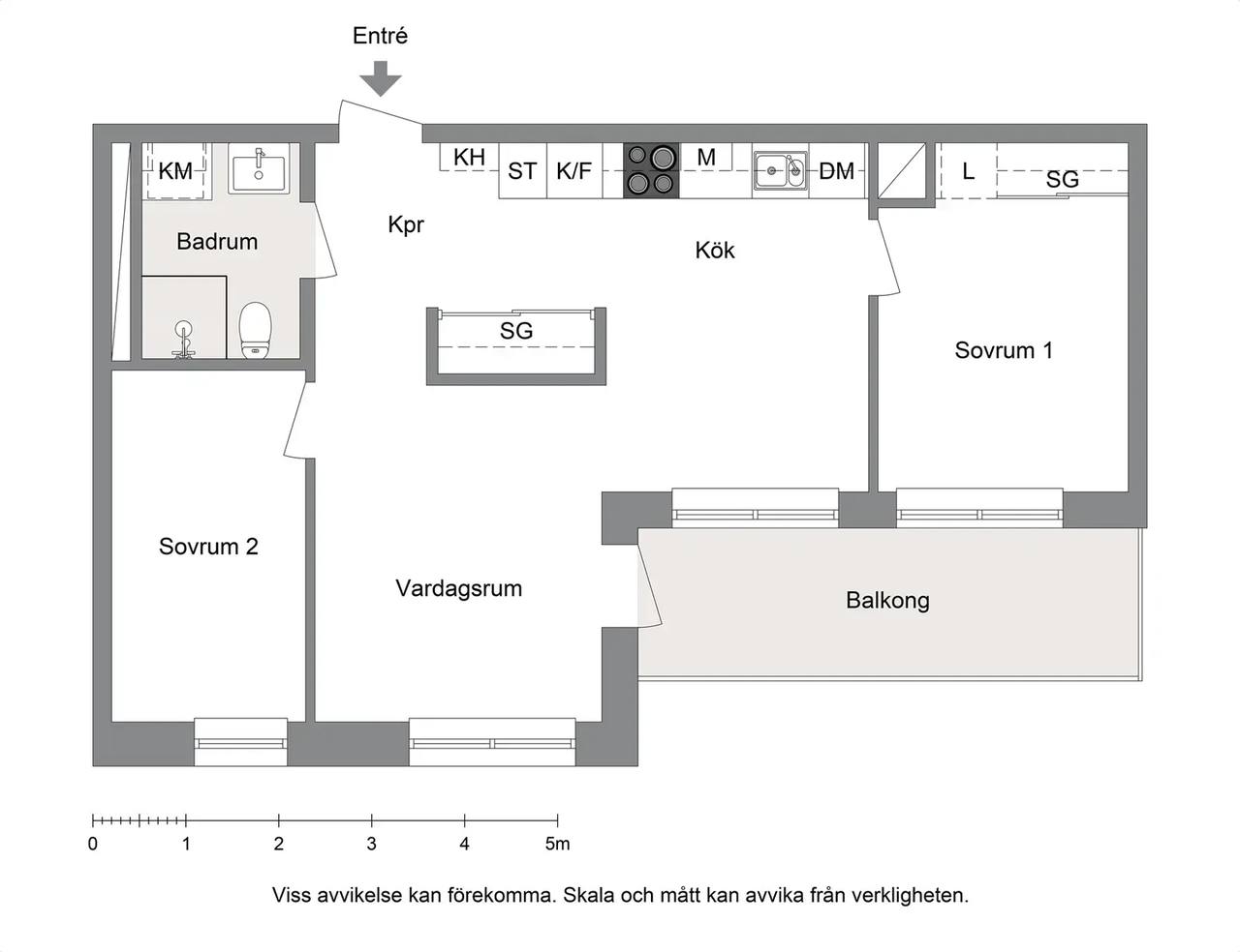 Planritning för Mäldgränd 1