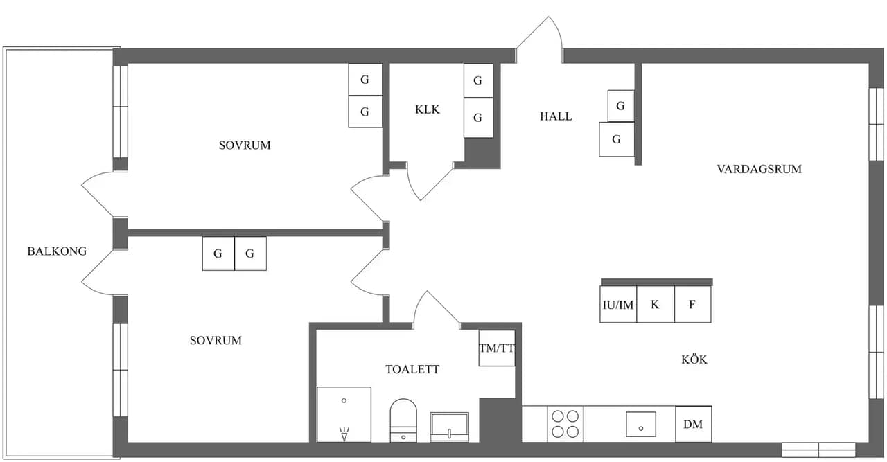 Planritning för Slottsgatan 90