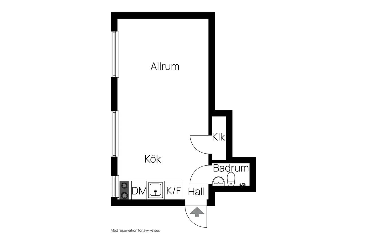Planritning för Polhemsgatan 4