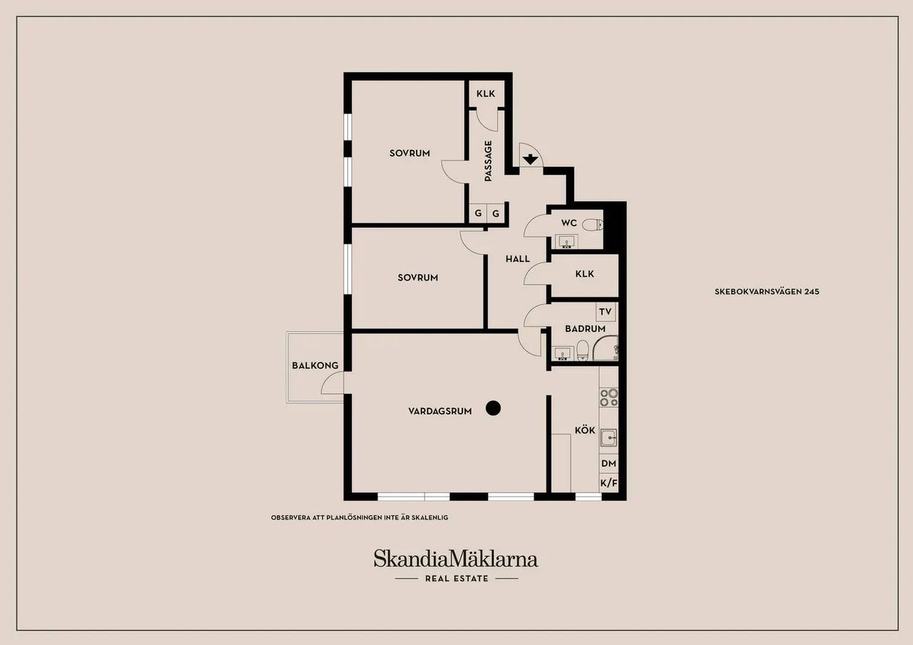Floor plan for Skebokvarnsvägen 245