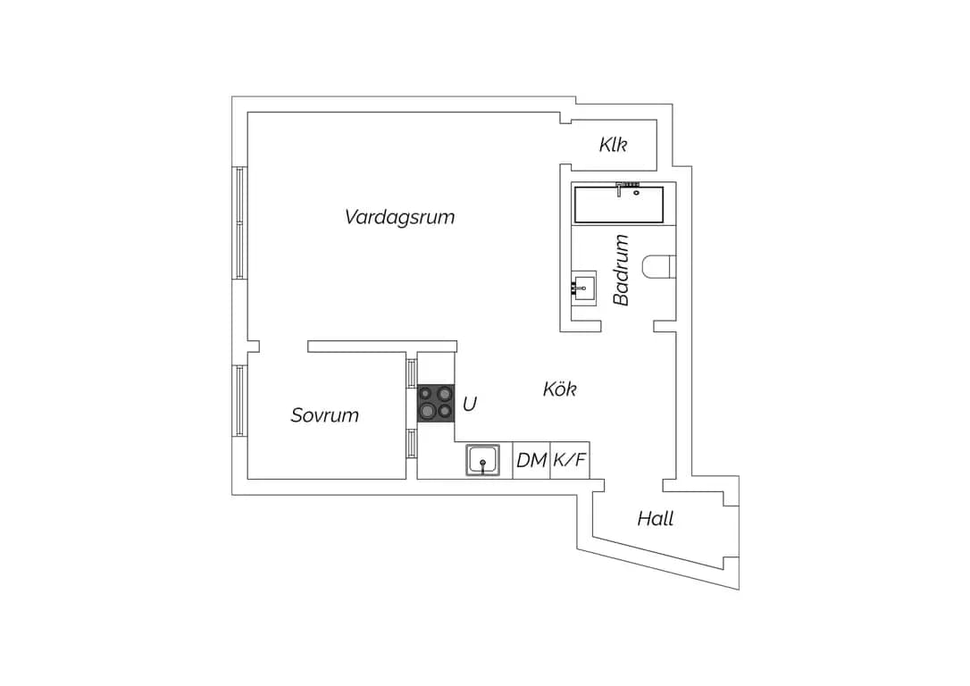 Floor plan for Vulcanusgatan 10