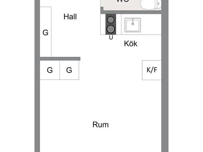 Floor plan for Infanterigatan 7