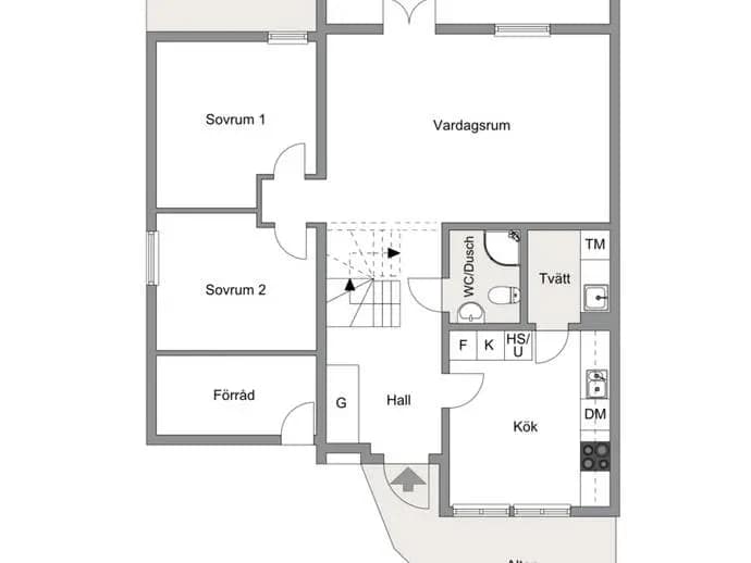 Floor plan for Herkulesvägen 24