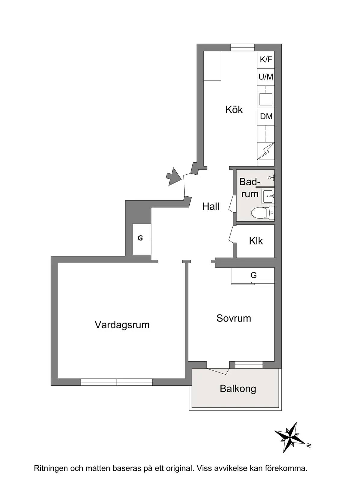 Planritning för Östra promenaden 53A