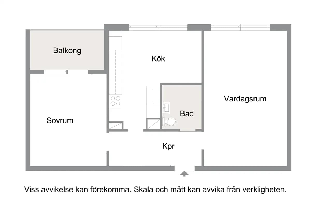 Floor plan for Producentgatan 23