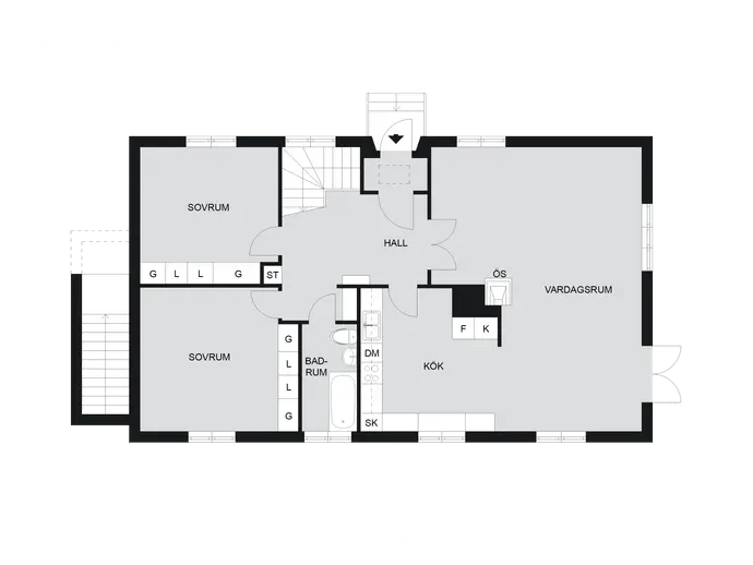 Floor plan for Erlandsforsgatan 7