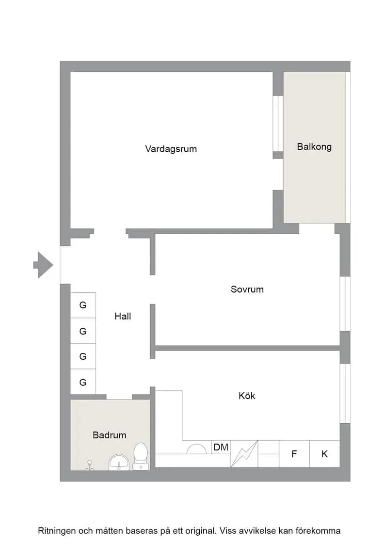 Floor plan for Norra Infartsgatan 55D