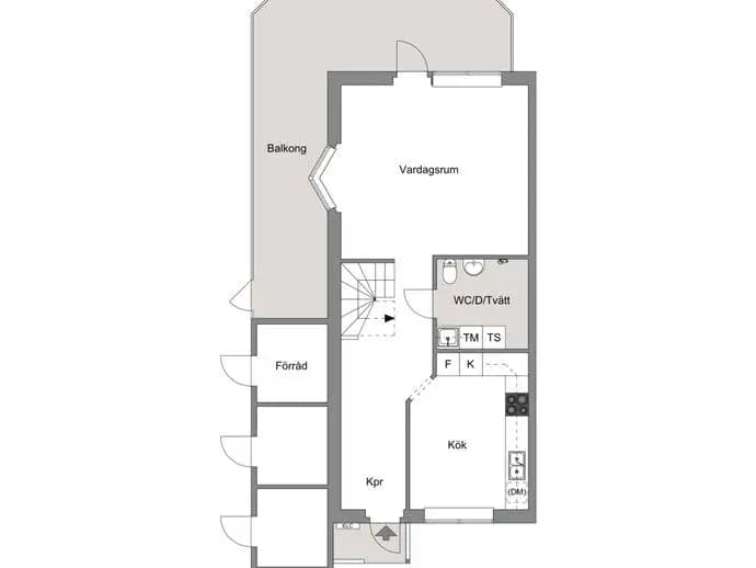 Floor plan for Skolbacken 31