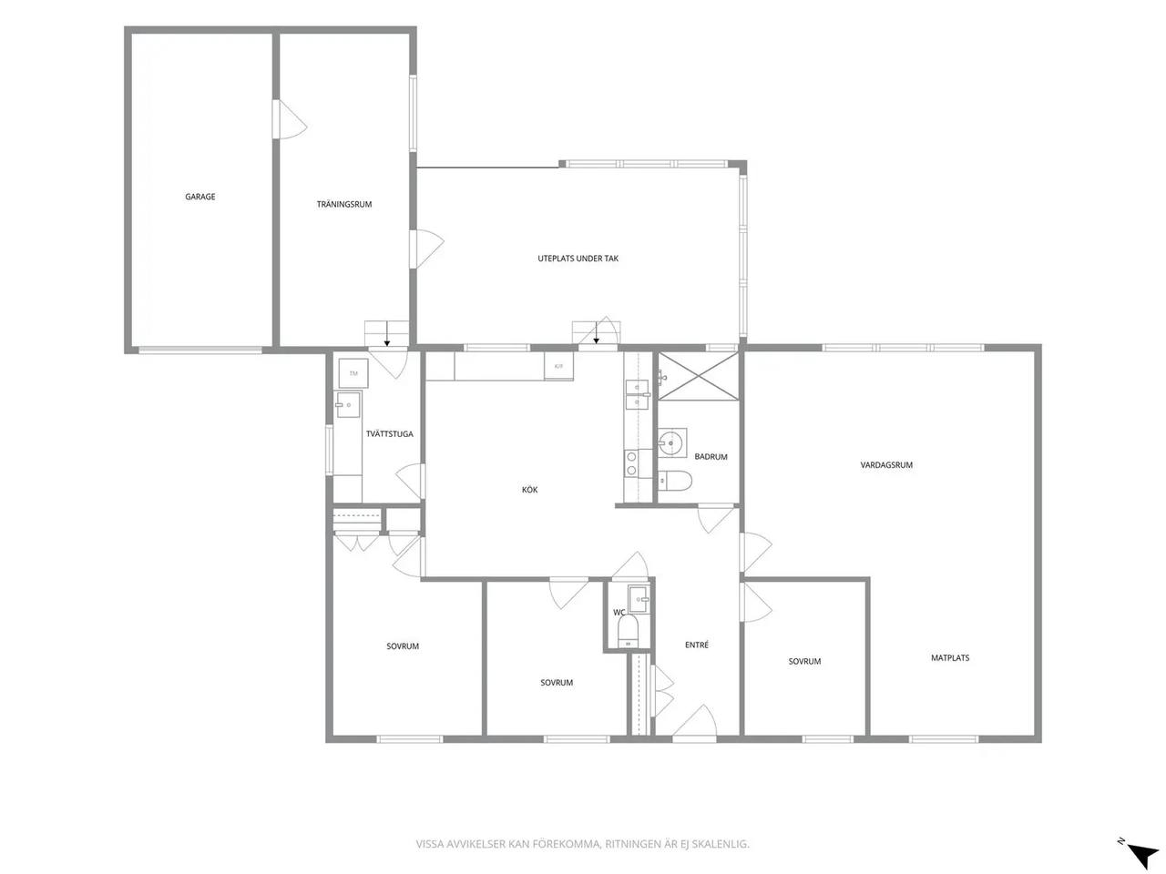 Floor plan for Hälsingegatan 8