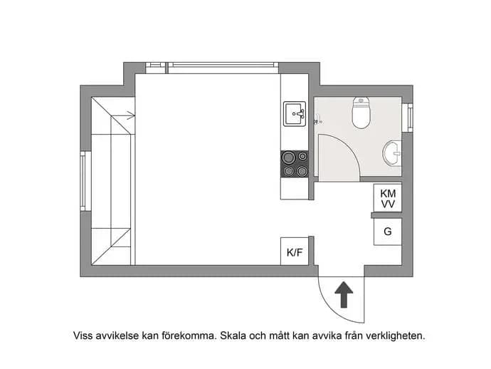Planritning för Klavebacken 1A