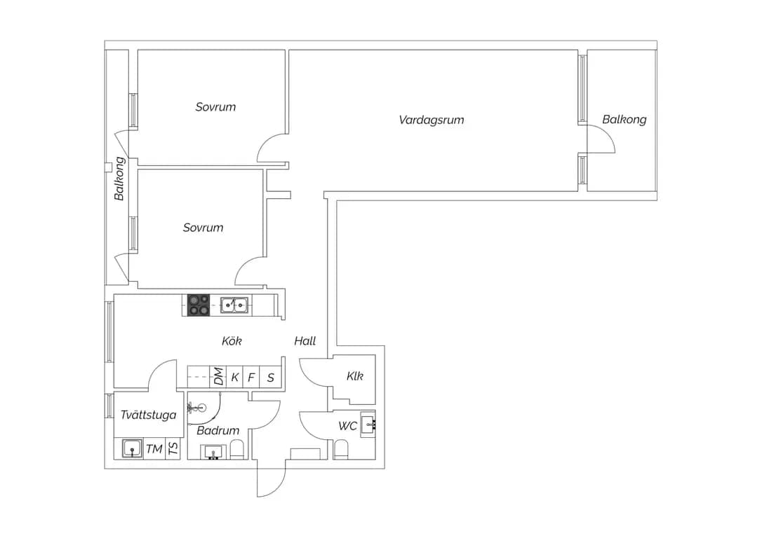 Planritning för Oxelvägen 51