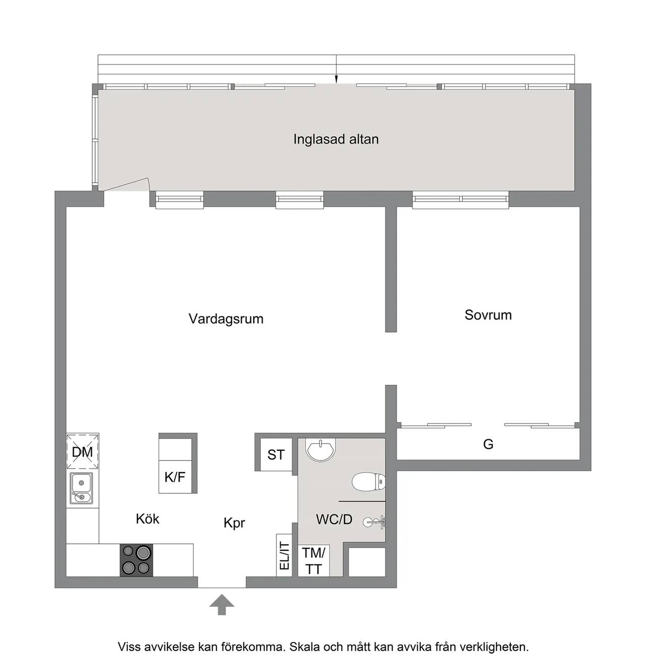 Floor plan for Kuttervägen 4