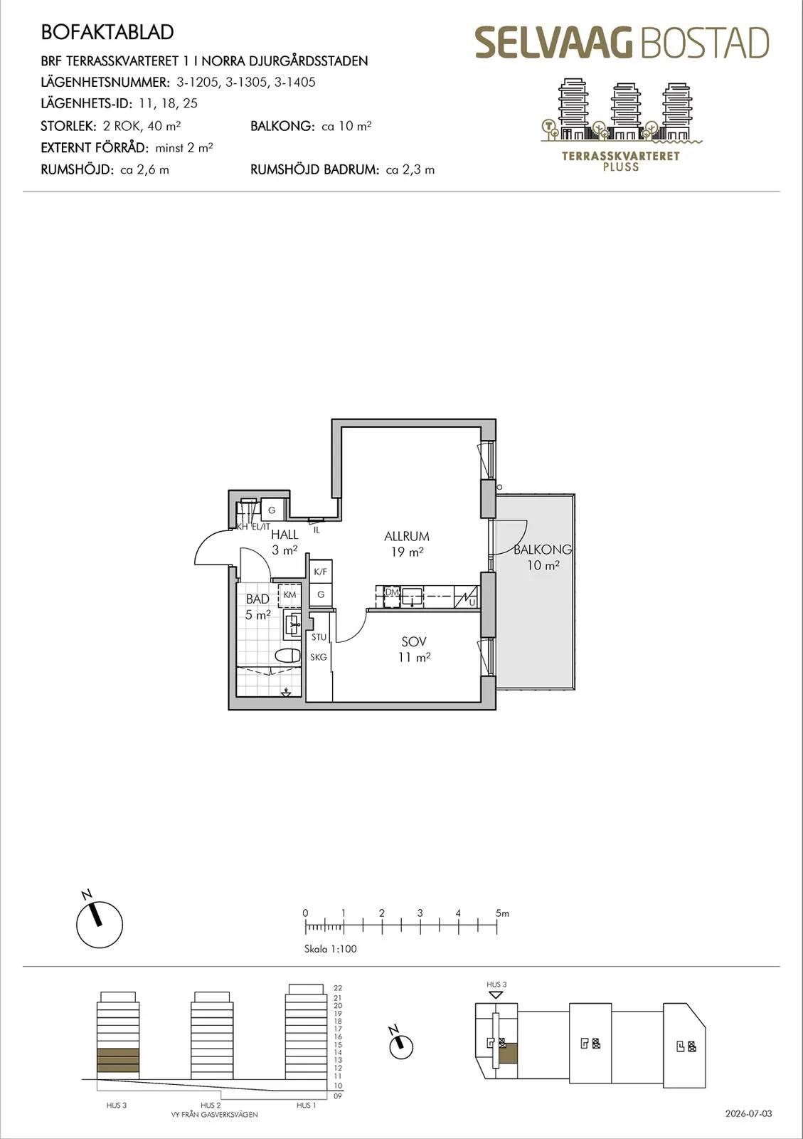 Floor plan for Bobergsgatan
