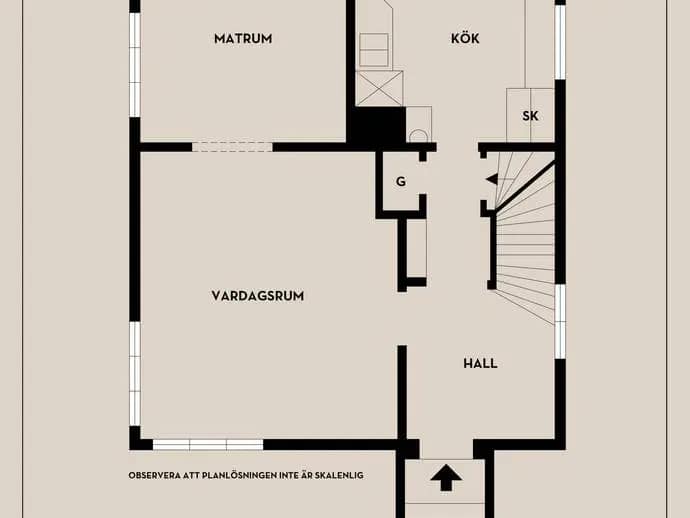 Planritning för Skrågatan 19