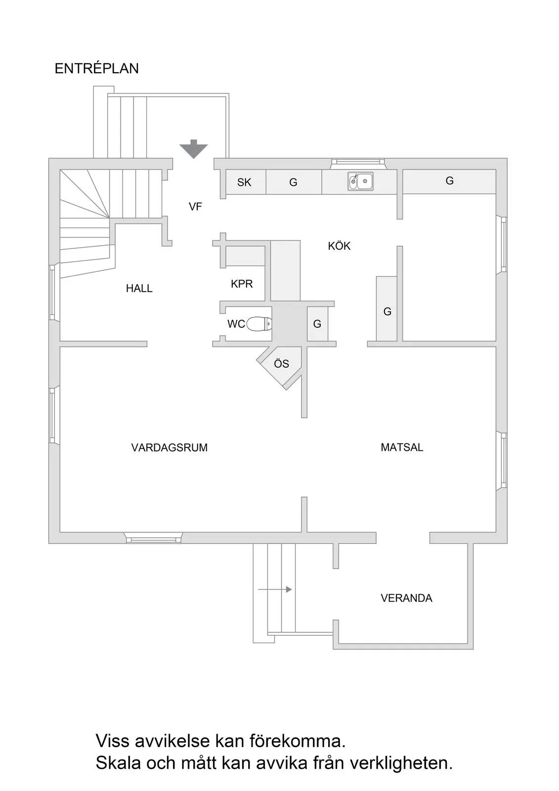 Floor plan for Nockebyvägen 31