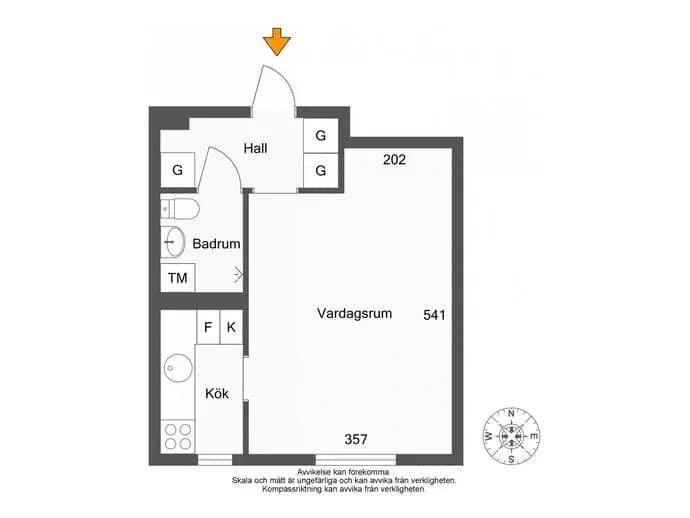 Planritning för Jupitervägen 15