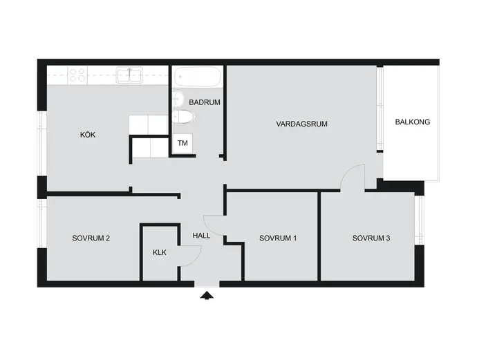 Floor plan for Betesgatan 13A