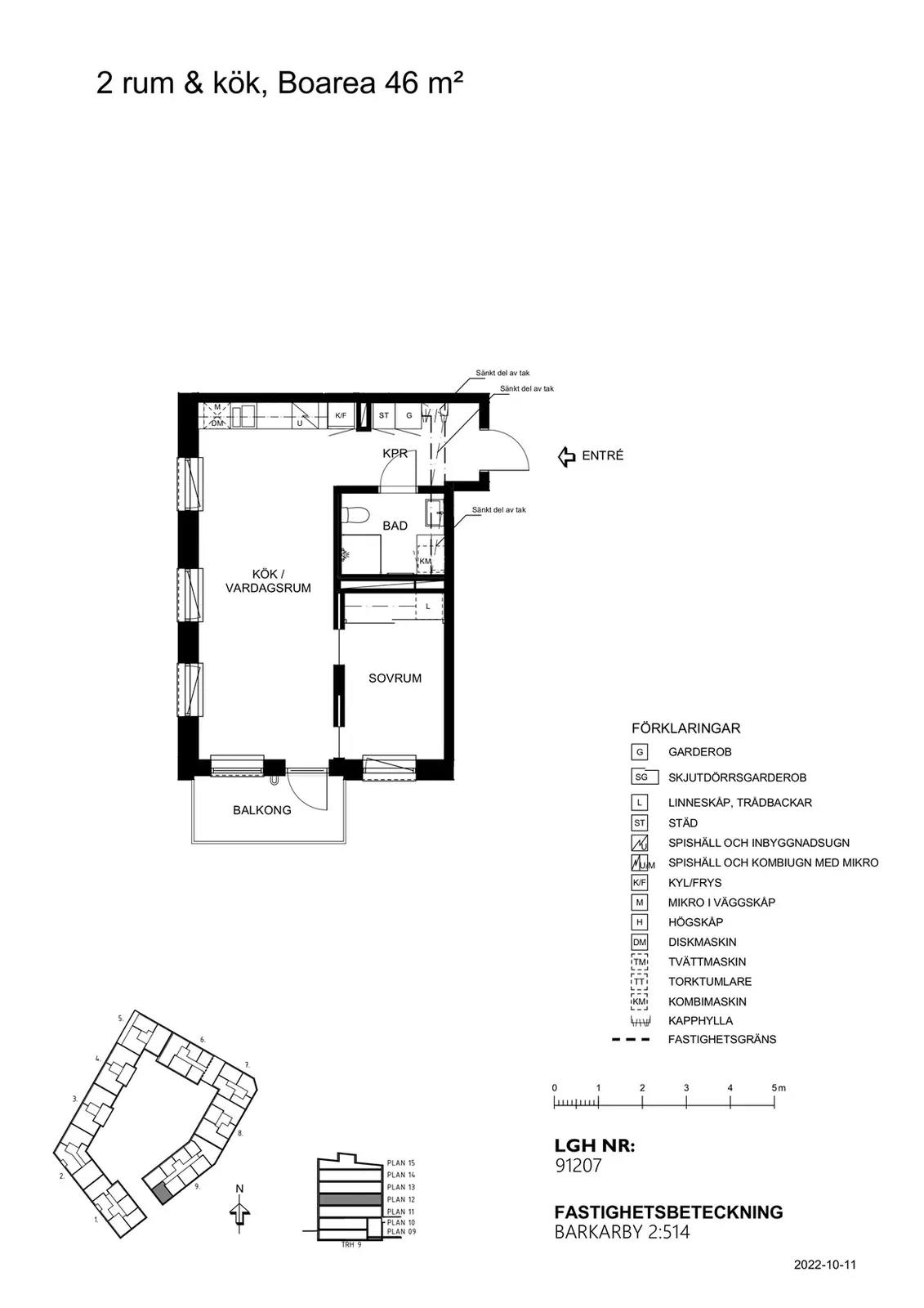 Floor plan for Generalsgatan 40