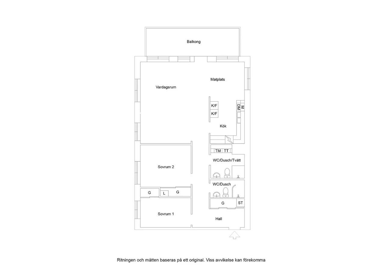 Floor plan for Agronomvägen 2