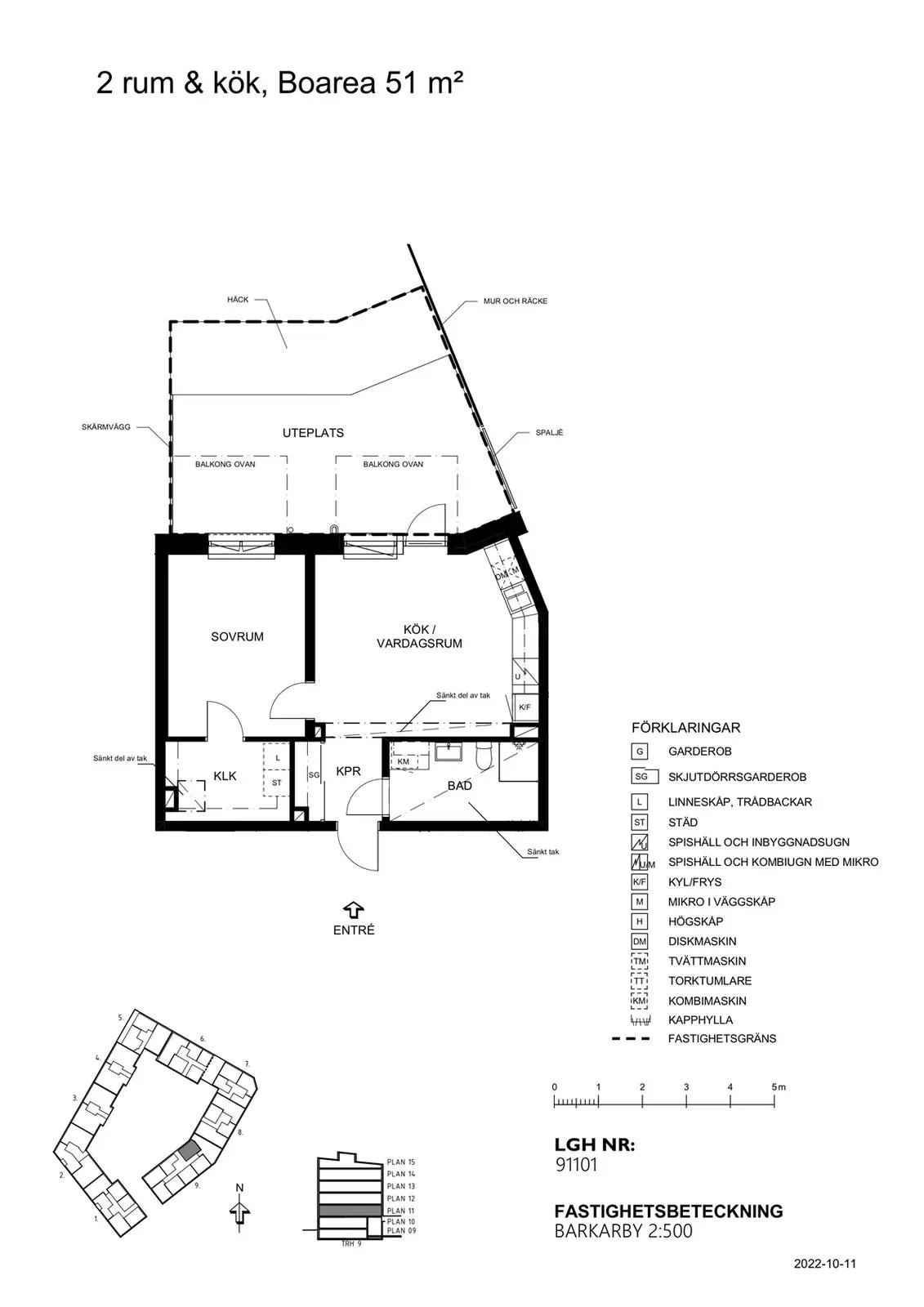 Floor plan for Generalsgatan 40