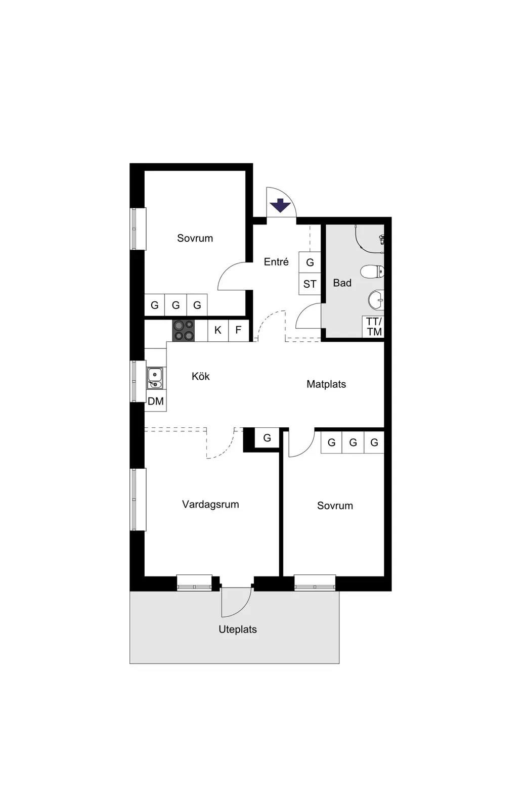 Floor plan for Ormingeringen 62A
