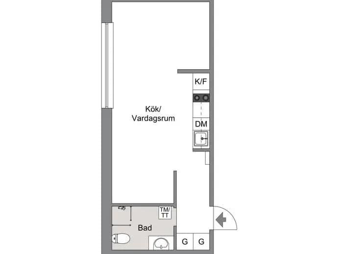 Floor plan for Tyska Bottens Väg 63