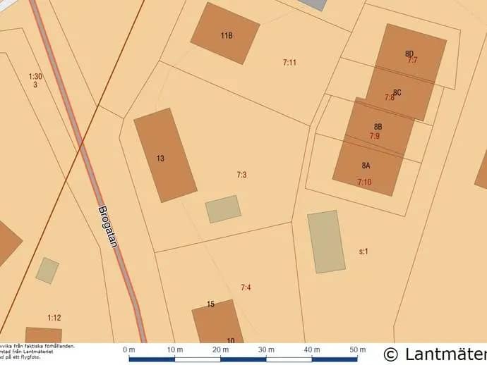 Planritning för Brogatan 13