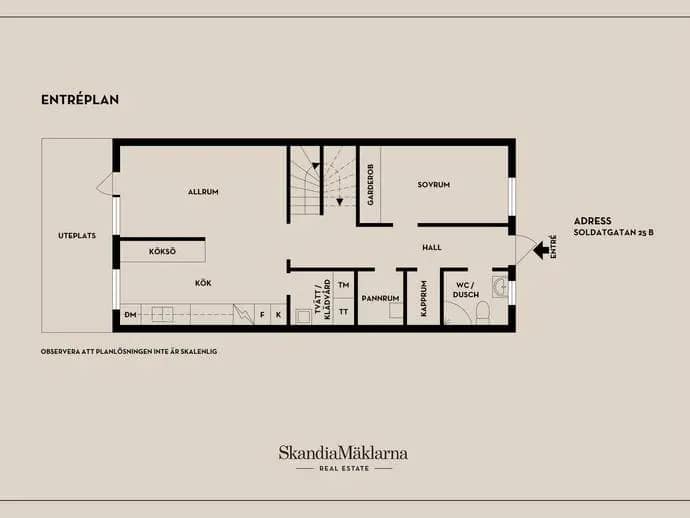 Floor plan for Soldatgatan 25B