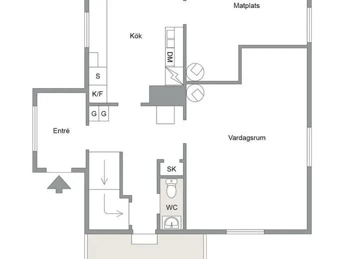 Planritning för Fjällbacksgatan 23