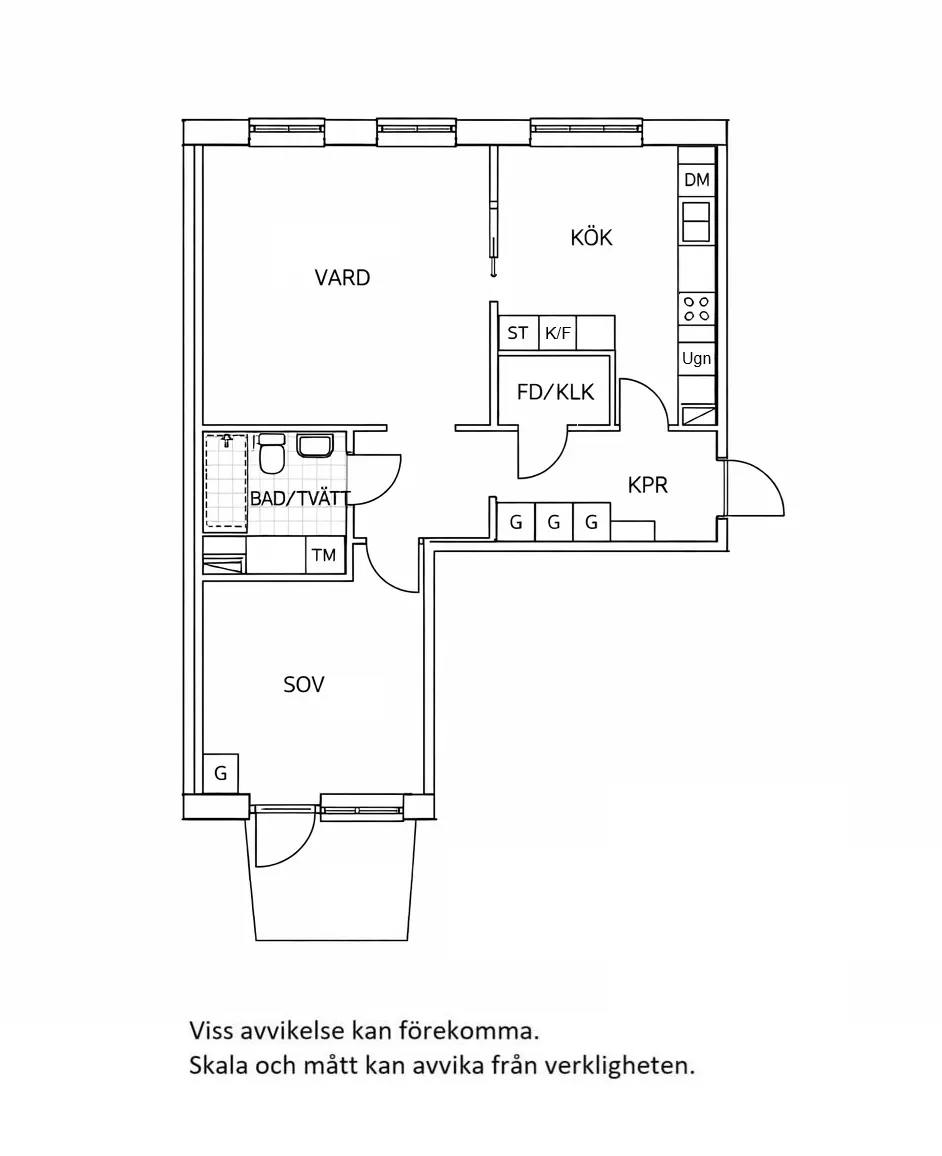 Floor plan for Rissnavägen 69