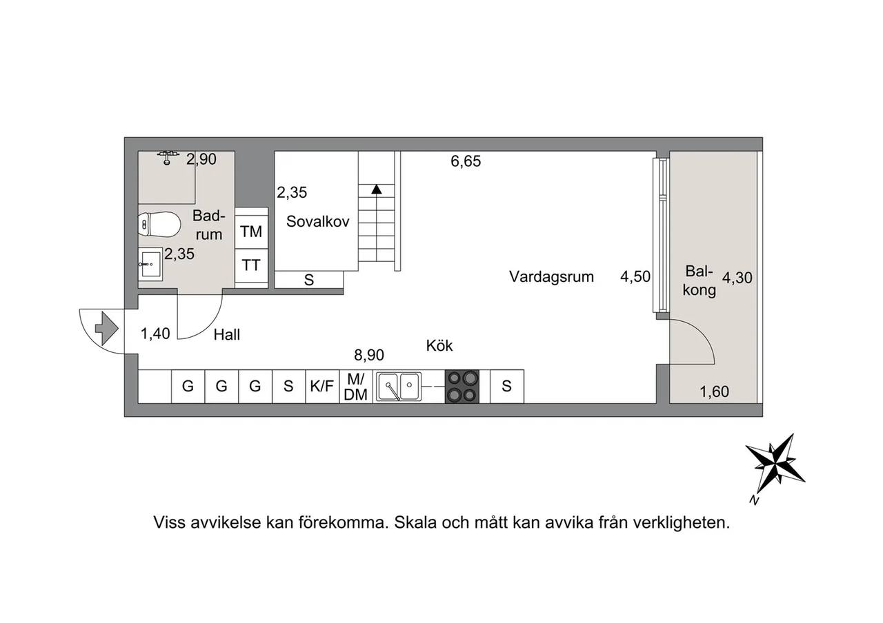 Planritning för Samuel Norbergsgatan 9
