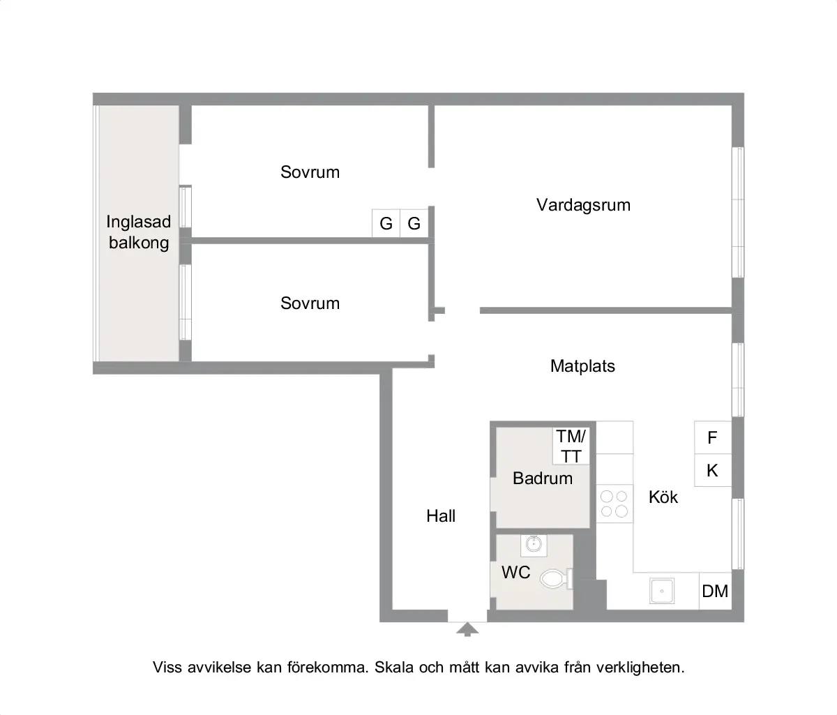 Floor plan for Regissörgatan 11