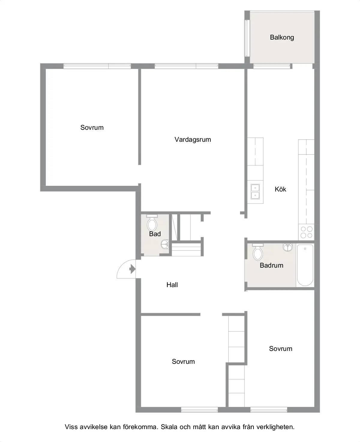 Floor plan for Von Lingens väg 80