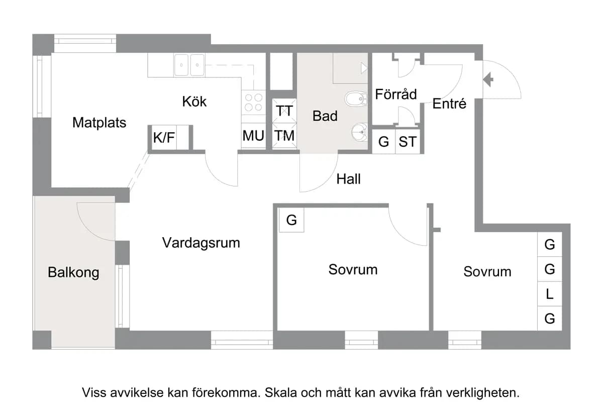 Planritning för Holma Torg 1B