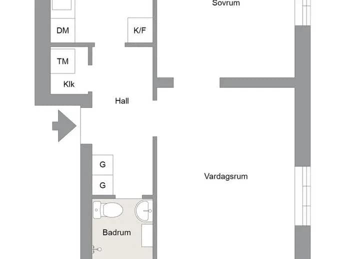 Planritning för Brunnsgatan 51 A