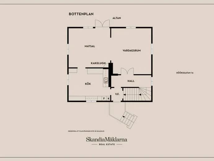 Planritning för Hööksgatan 14
