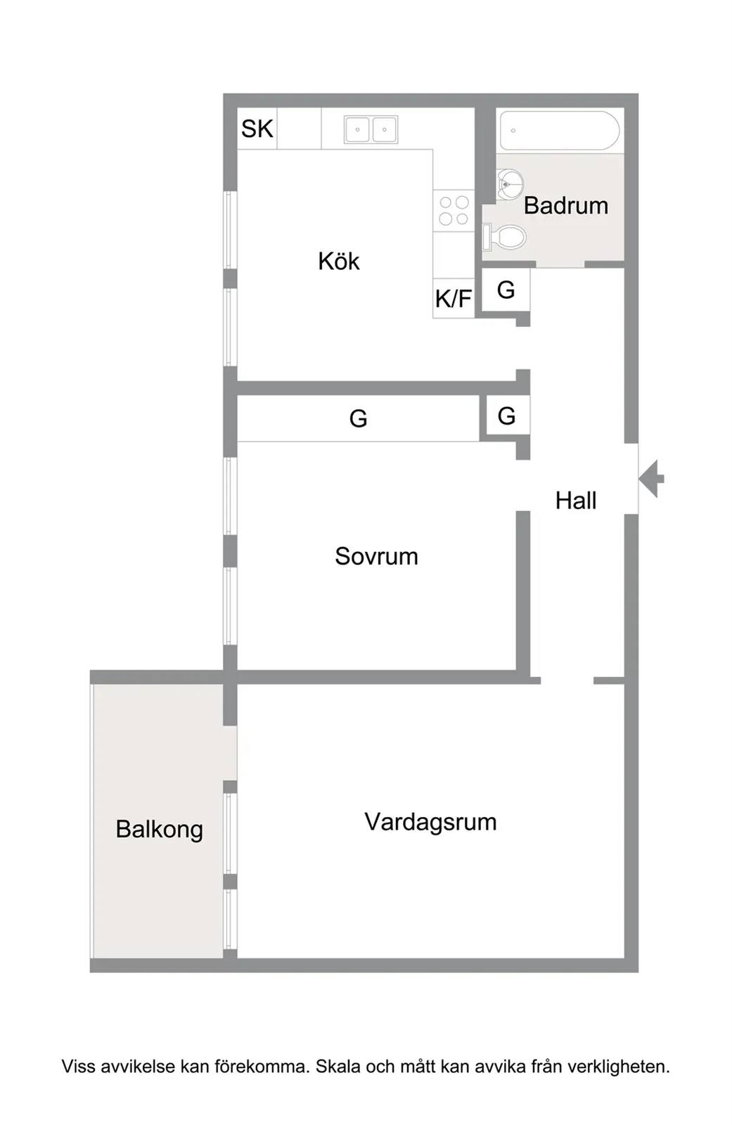 Floor plan for Hyacintgatan 31