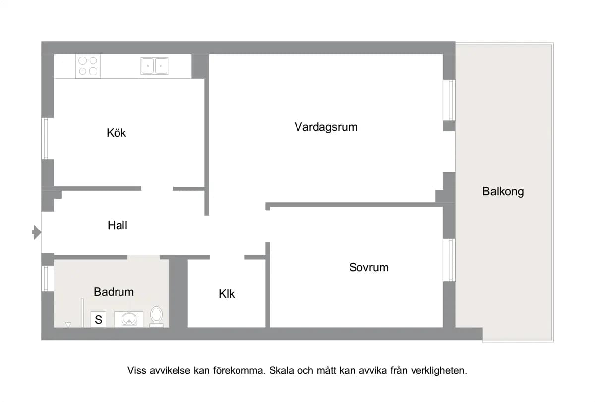 Floor plan for Svågertorpsvägen 6