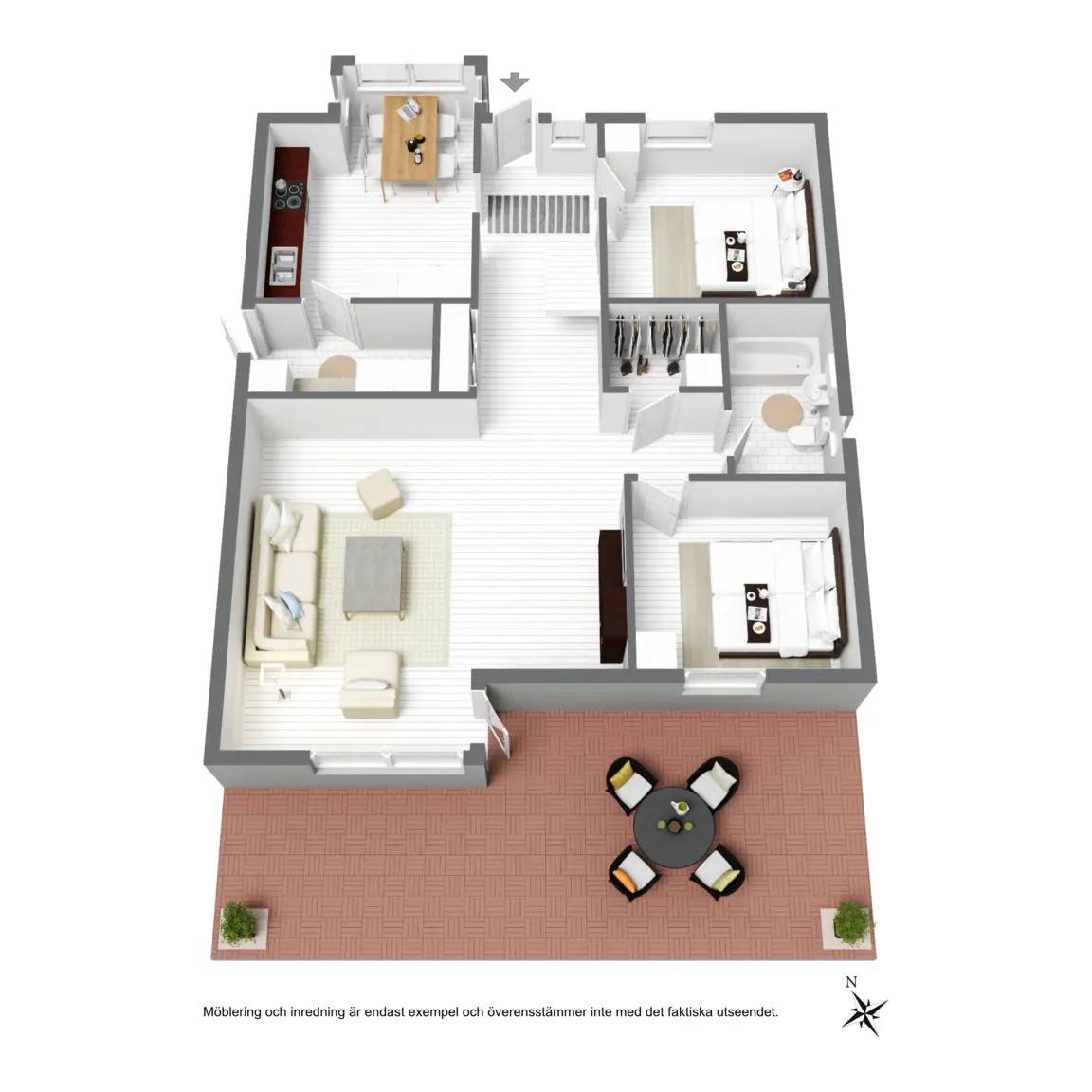Floor plan for Siriusvägen 18