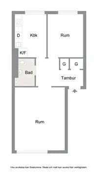 Floor plan for Bodekullsgatan 23A