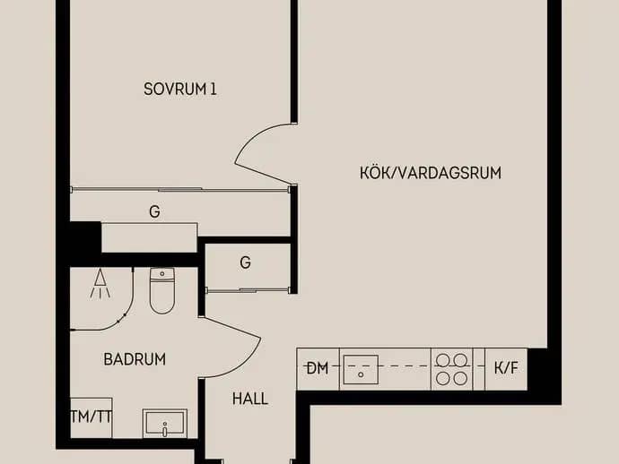 Planritning för Portalgatan 92