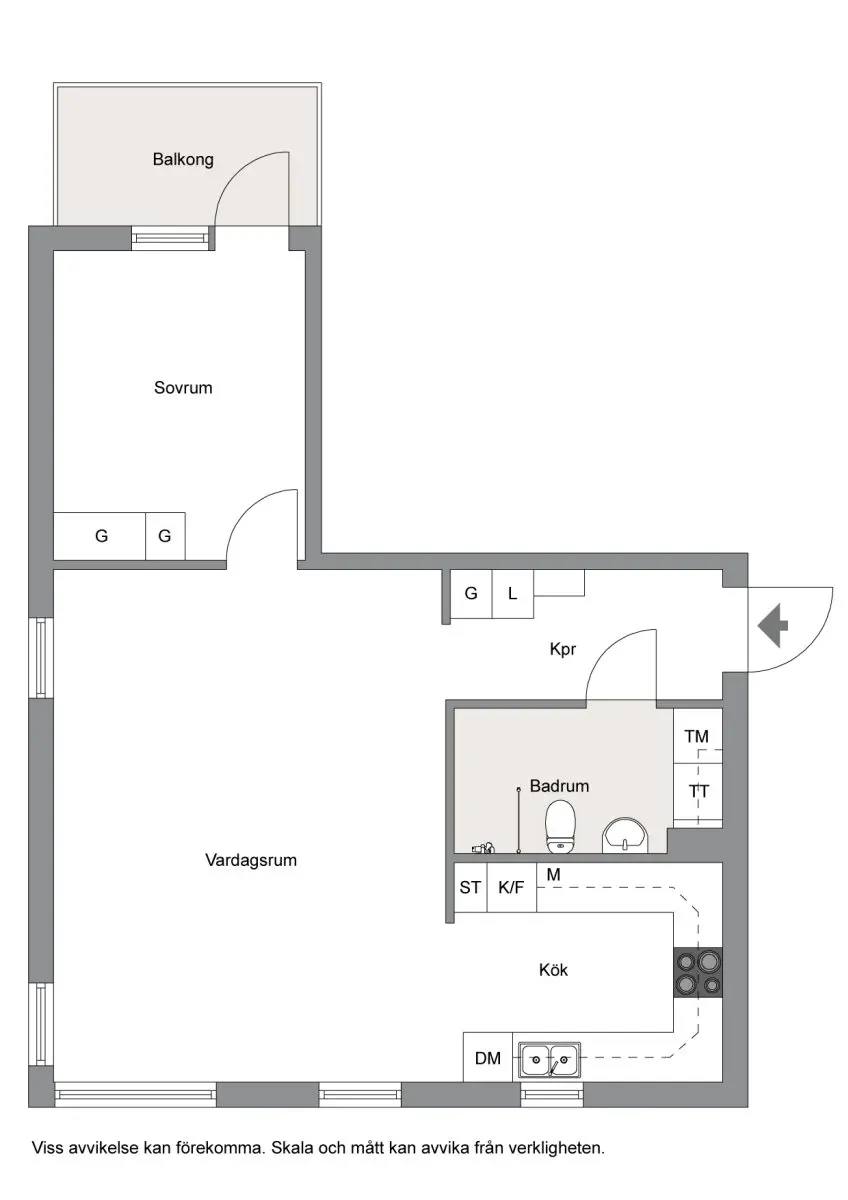 Floor plan for Milstensvägen 27