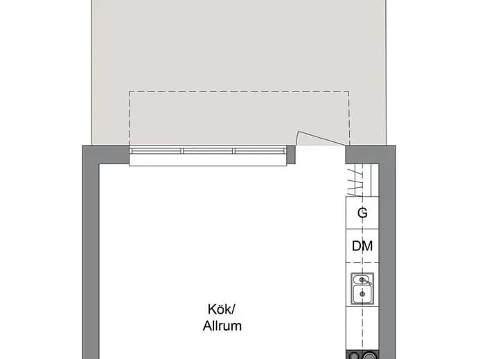 Floor plan for Brageslingan 35A