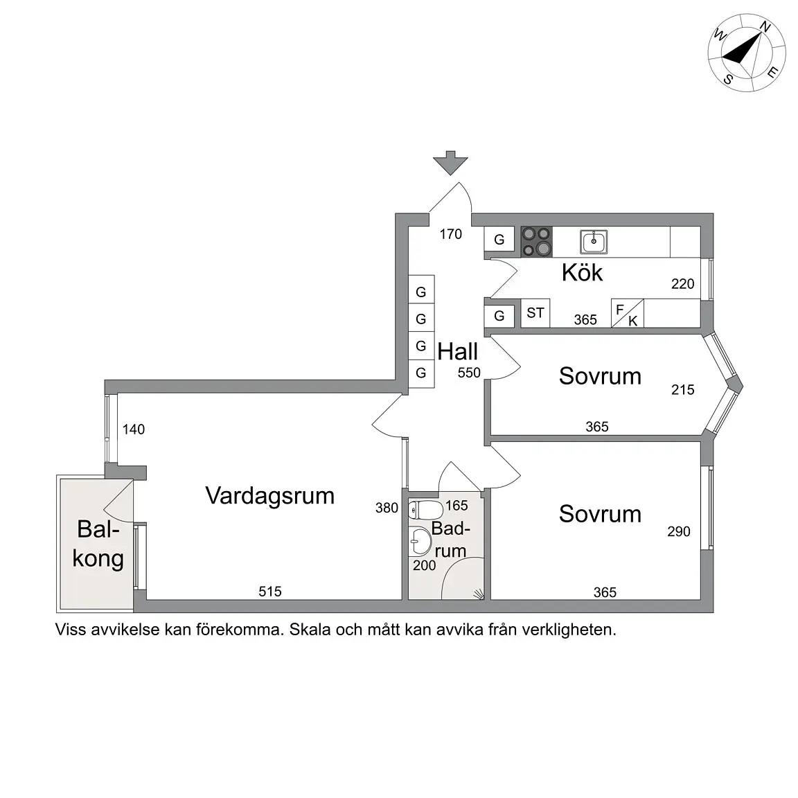 Planritning för Kolonigatan 3